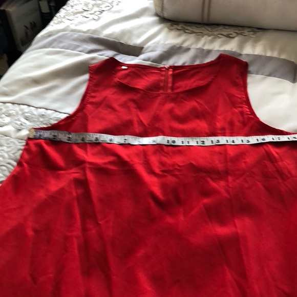 2/30🌻Little Red Dress with ruffle bottom XL - Picture 3 of 6